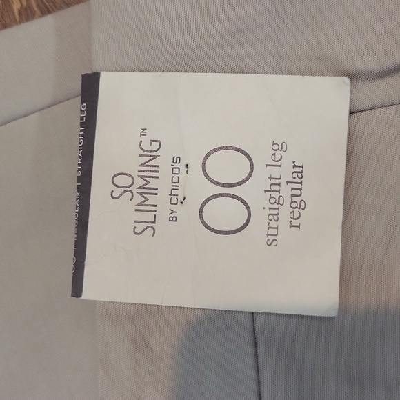 CHICO'S Tan So Slimming Katherine Regular Straight Pant in Putty - Picture 9 of 14